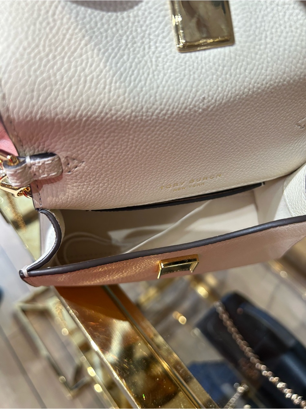 Tory Burch Britten mini Top-Handle Crossbody with Gold Logo pick own color new - Picture 5 of 16